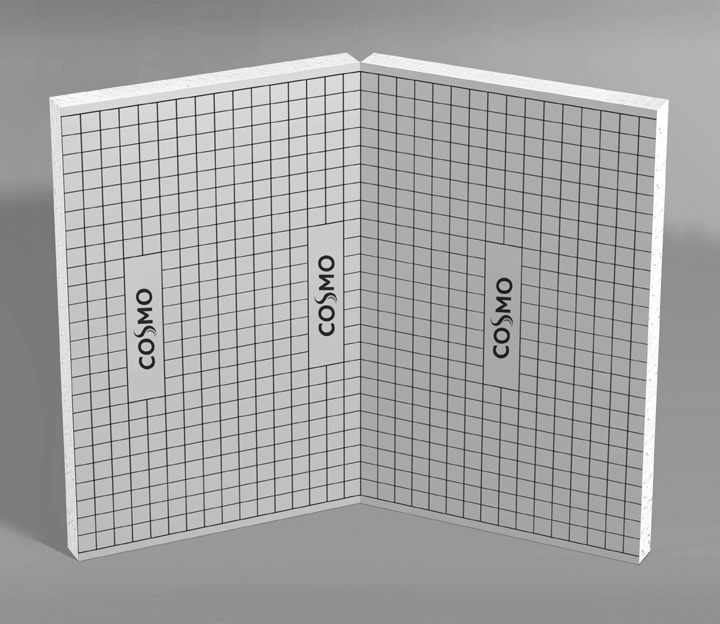 COSMO PUR-Faltplatte Tacker-System
